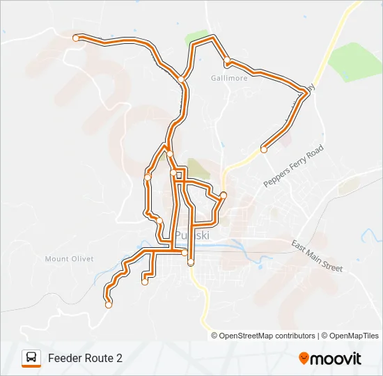 FEEDER ROUTE 2 Bus Line Map