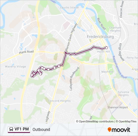 VF1 PM Bus Line Map