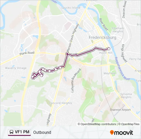 VF1 PM Bus Line Map