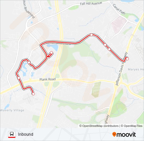 ROUTE 10 Bus Line Map