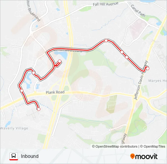 ROUTE 10 Bus Line Map