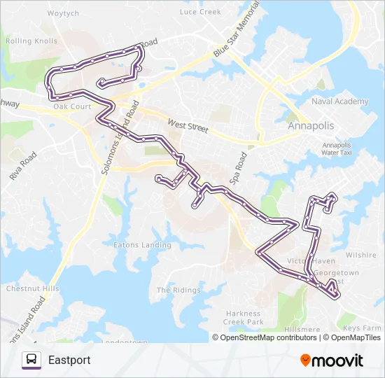 PURPLE-S2 Bus Line Map