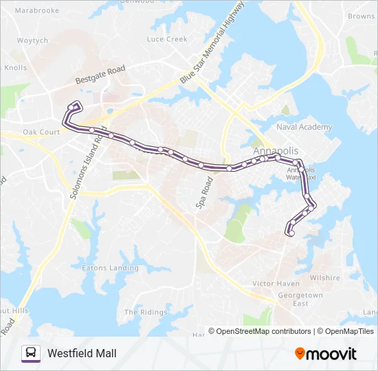 PURPLE-S2 Bus Line Map