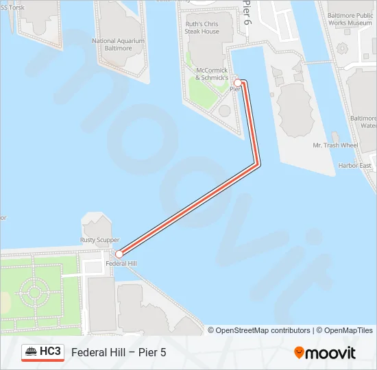 HC3 Ferry Line Map