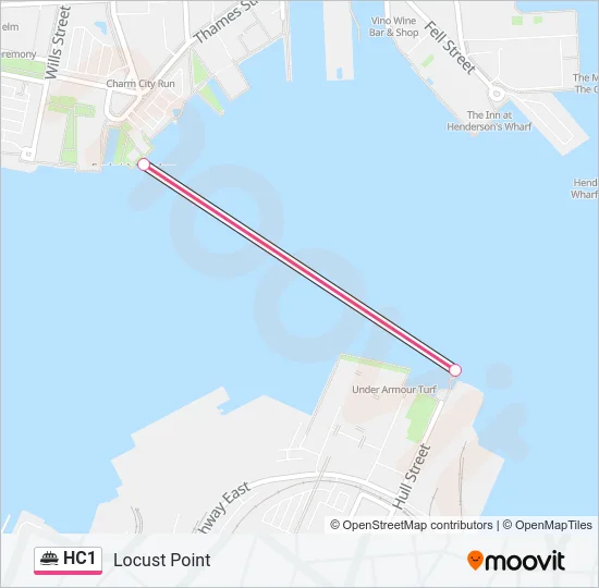 HC1 Ferry Line Map