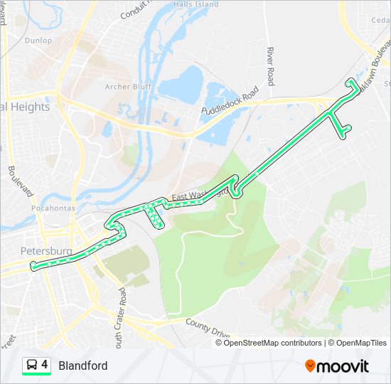 4 Bus Line Map