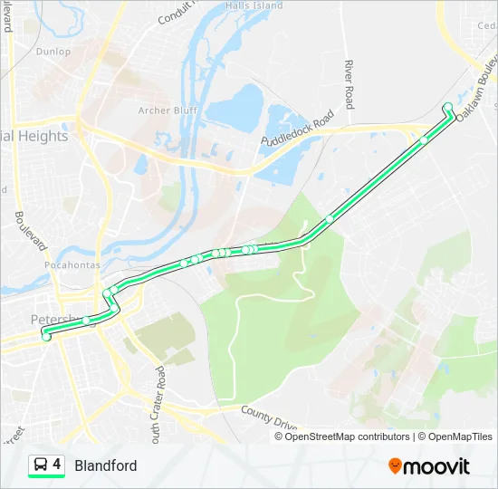 4 Bus Line Map