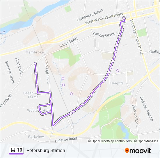 10 Bus Line Map