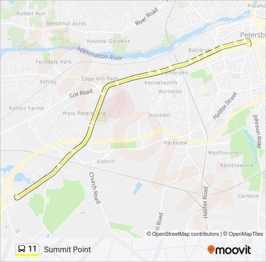 11 Bus Line Map