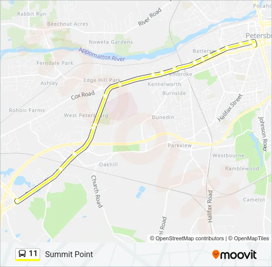 11 Bus Line Map