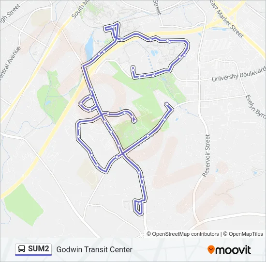 SUM2 Bus Line Map