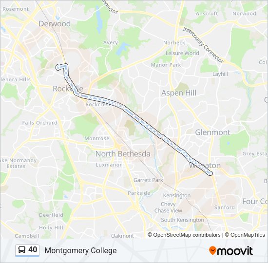 40 Bus Line Map