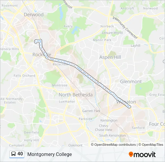 40 Bus Line Map
