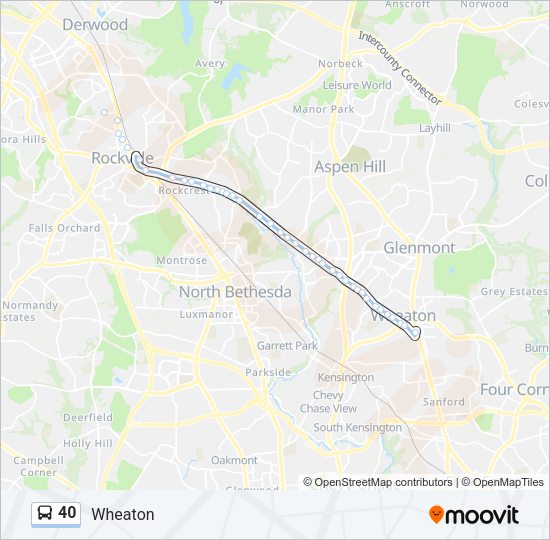 40 Bus Line Map