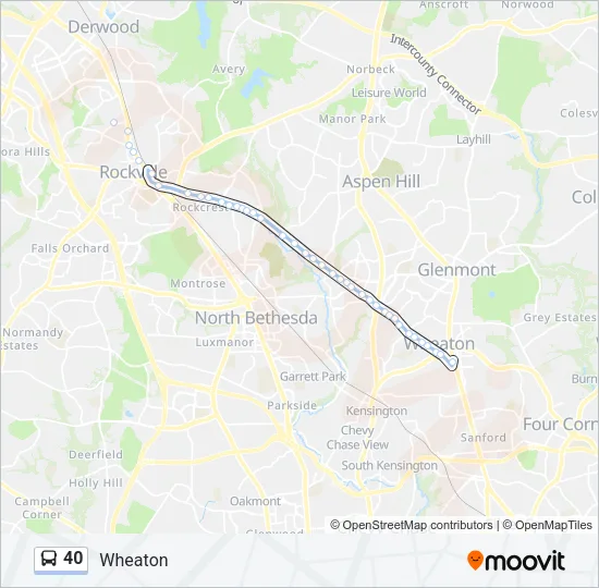 40 Bus Line Map