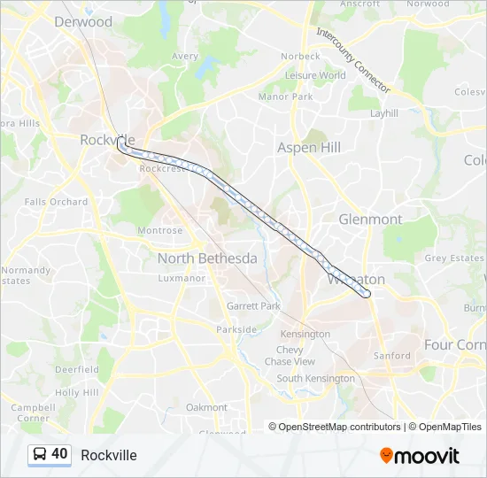 40 Bus Line Map