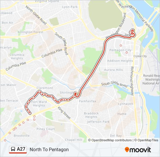 A27 Bus Line Map