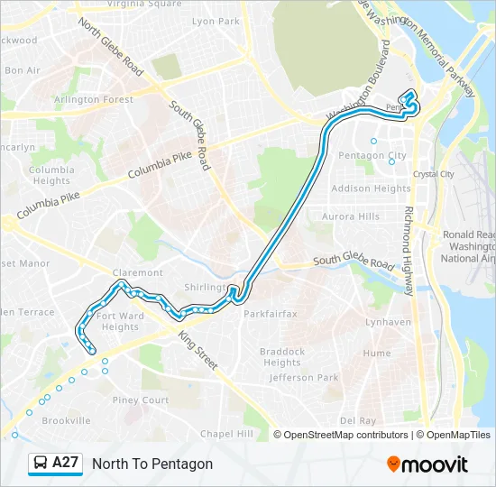 A27 Bus Line Map