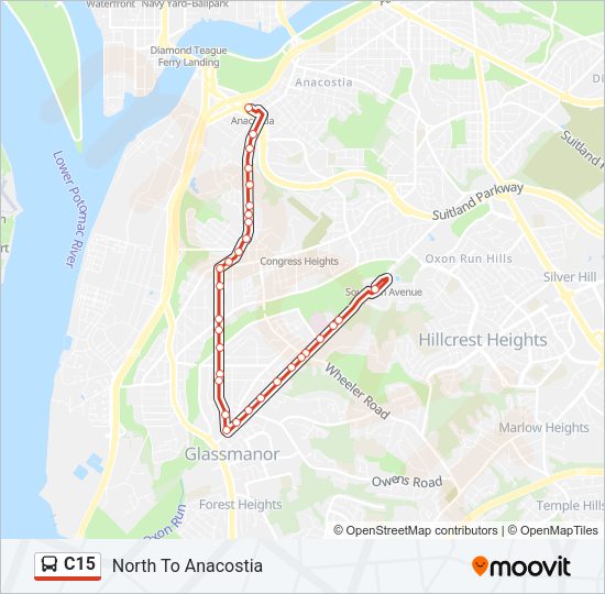 C15 Bus Line Map
