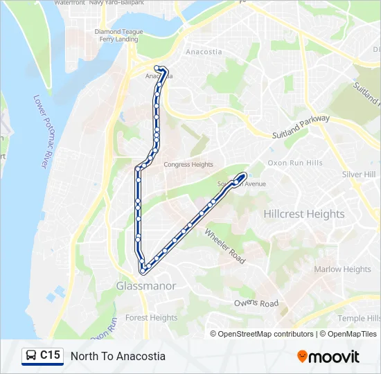 C15 Bus Line Map