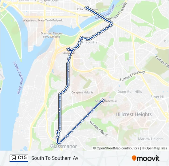 C15 Bus Line Map