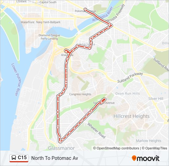 C15 Bus Line Map