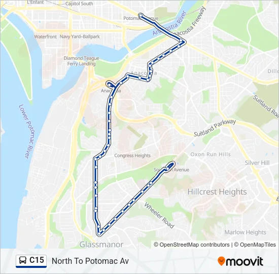 C15 Bus Line Map