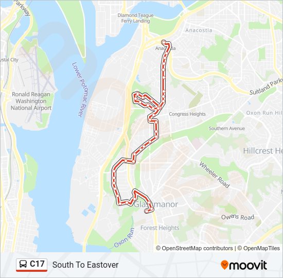 C17 Bus Line Map