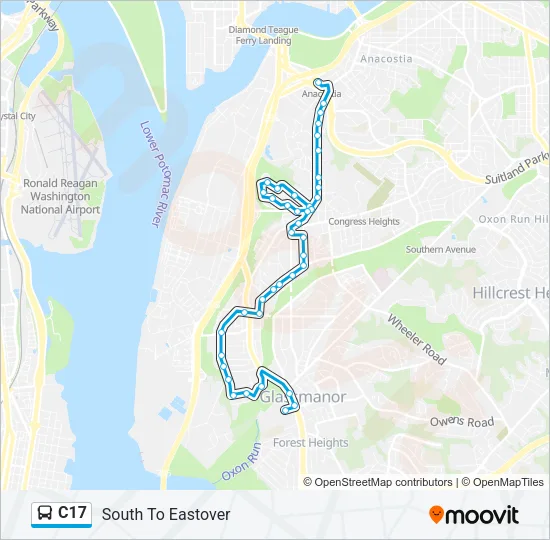 C17 Bus Line Map