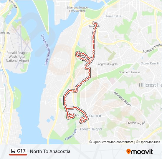 C17 Bus Line Map