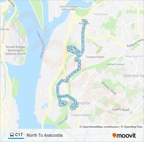 C17 Bus Line Map