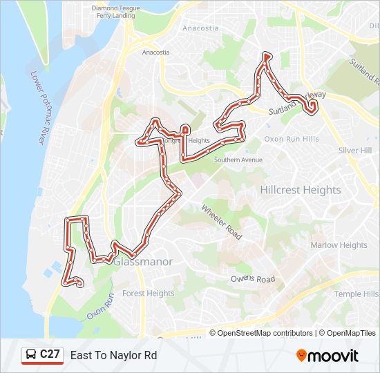 C27 Bus Line Map