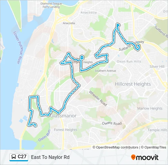 C27 Bus Line Map