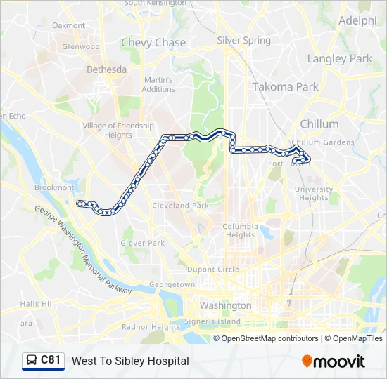 C81 Bus Line Map