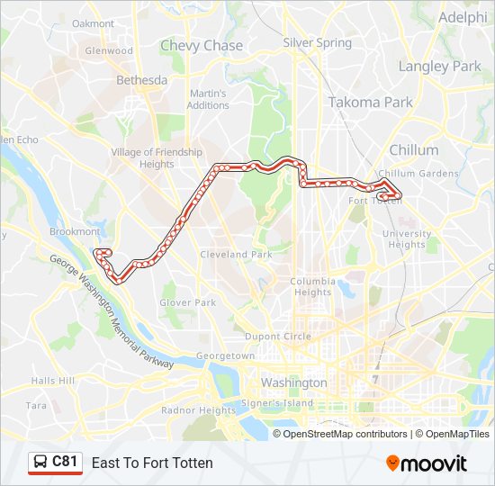 C81 Bus Line Map