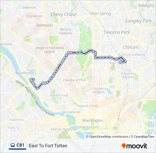 C81 Bus Line Map