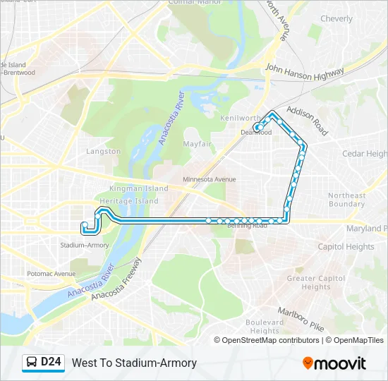 D24 Bus Line Map