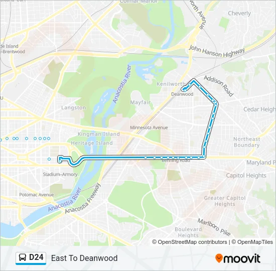D24 Bus Line Map