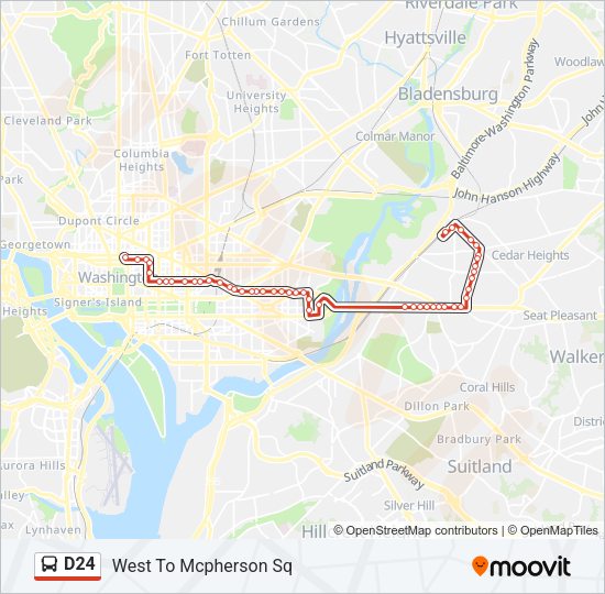 D24 Bus Line Map