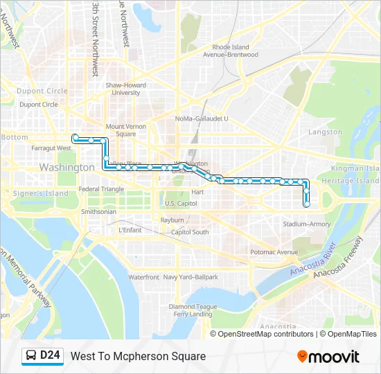 D24 Bus Line Map