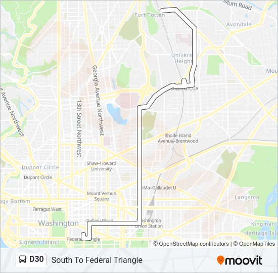D30 Bus Line Map