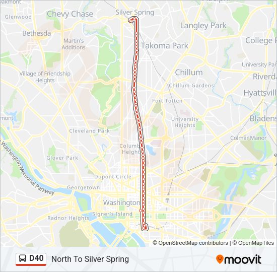D40 Bus Line Map