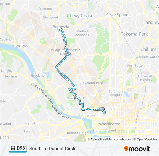 D96 Bus Line Map
