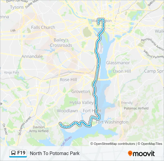 F19 Bus Line Map