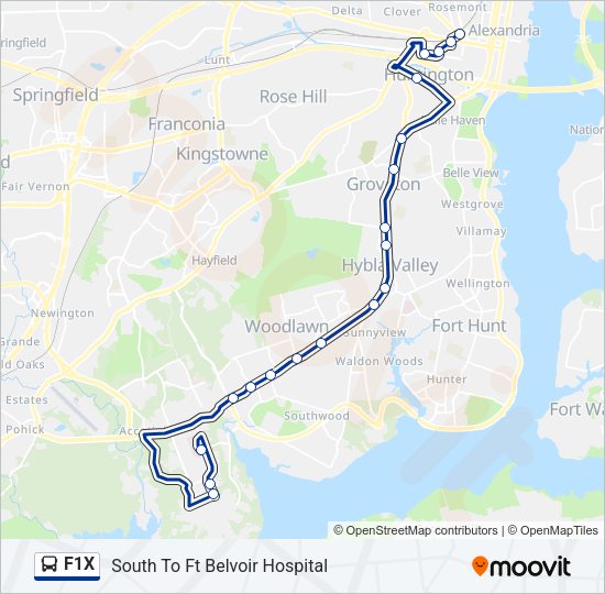 F1X Bus Line Map