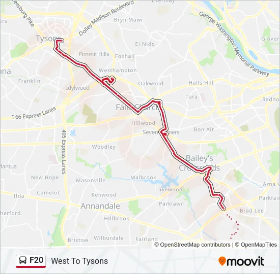 F20 Bus Line Map