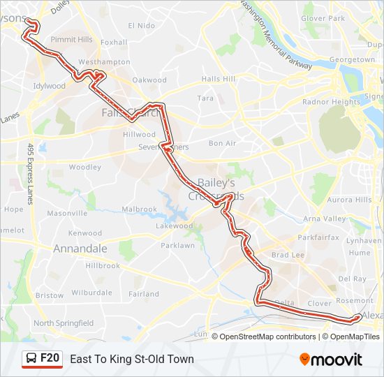 F20 Bus Line Map