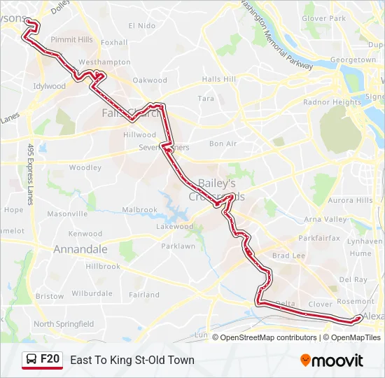 F20 Bus Line Map