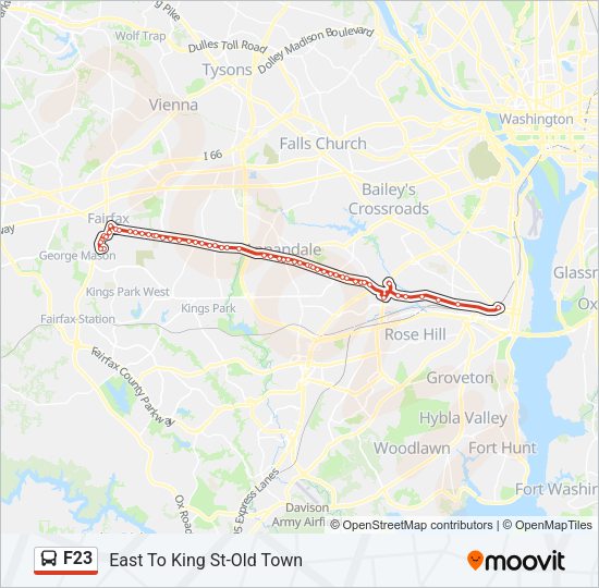 F23 Bus Line Map
