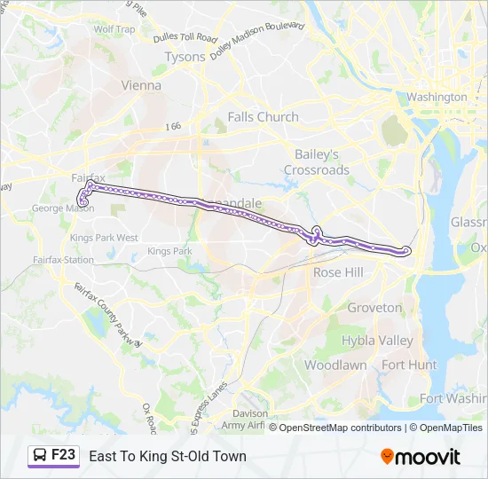 F23 Bus Line Map
